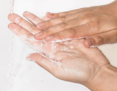 COVID-19 update background image hand washing
